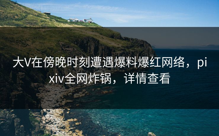 大V在傍晚时刻遭遇爆料爆红网络,pixiv全网炸锅,详情查看