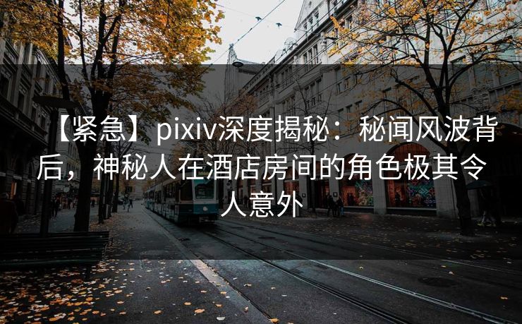 【紧急】pixiv深度揭秘：秘闻风波背后，神秘人在酒店房间的角色极其令人意外